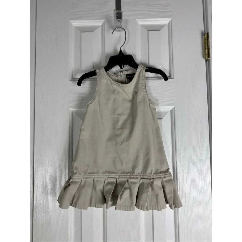 Ralph Lauren Girls Khaki Dress Size 2/2T